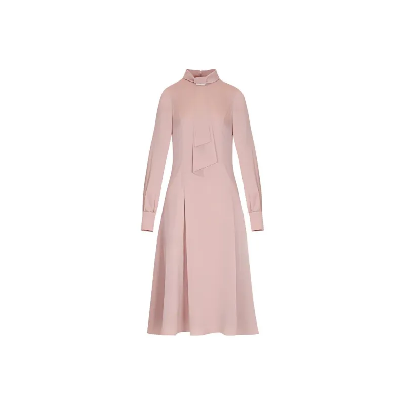 BBLLUUEE Long Sleeved Dress Women's Lady Dior Pink-0