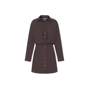Jacquemus Long-Sleeved Dresses Women's Brown