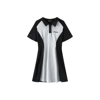 Incolore Short Sleeved Dresses Women's Black