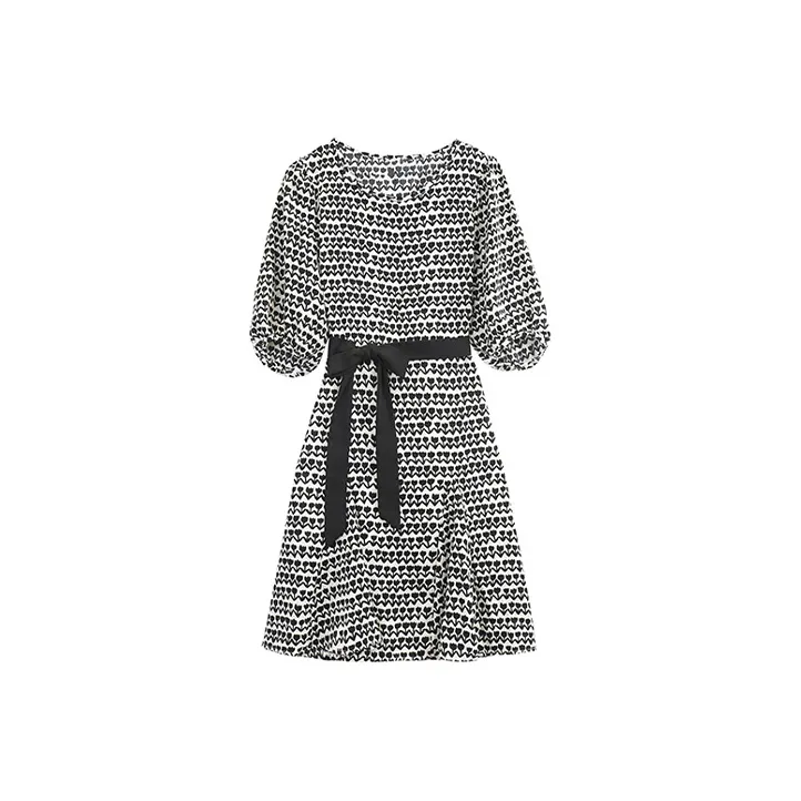 ETSE Short Sleeved Dresses Women's Black-0