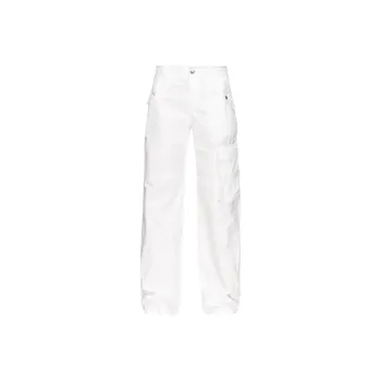 PINKO Pantaloni Cargo Cotone Color Cargo Pants Women's White