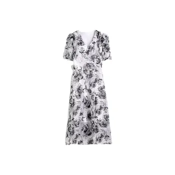 Mapping Short Sleeved Dresses Women's Floral