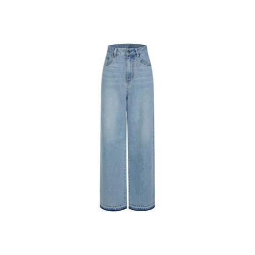 N ONE 데님 블루 여성 청바지
