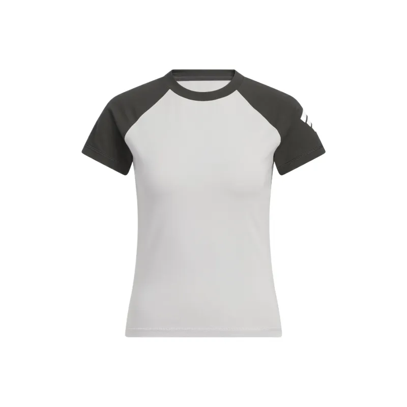 Adidas Raglan Sleeve T Shirt Women's Light Gray-0