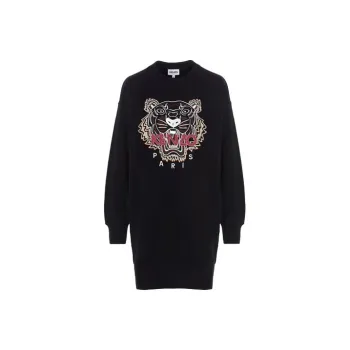 KENZO Long Sleeved Dresses Women's Black