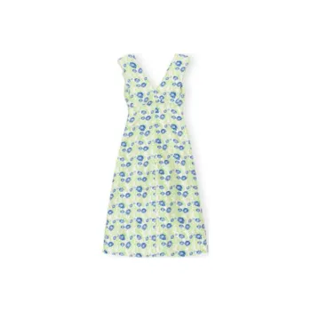 GANNI Sleeveless Dresses Women's Greige