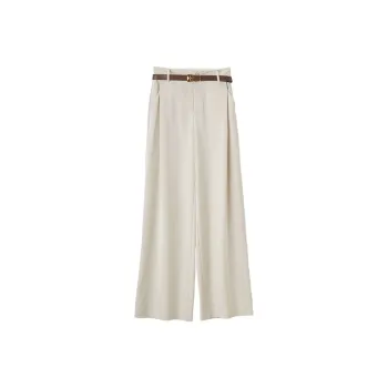 XIANGYING Casual Pants Women's Beige