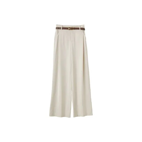 XIANGYING Casual Pants Women's Beige