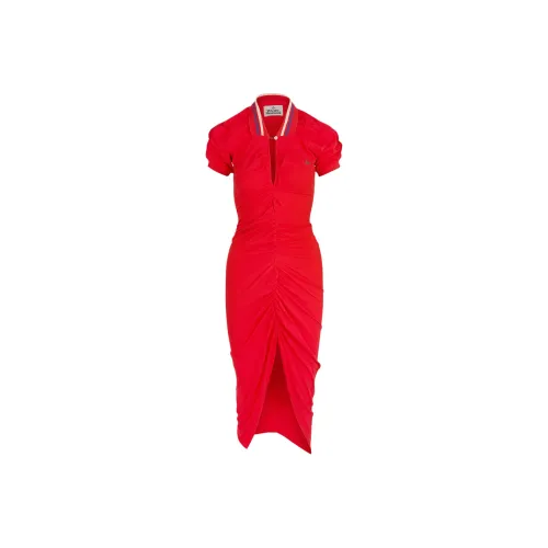Vivienne Westwood Pulling Ruched Midi Dress