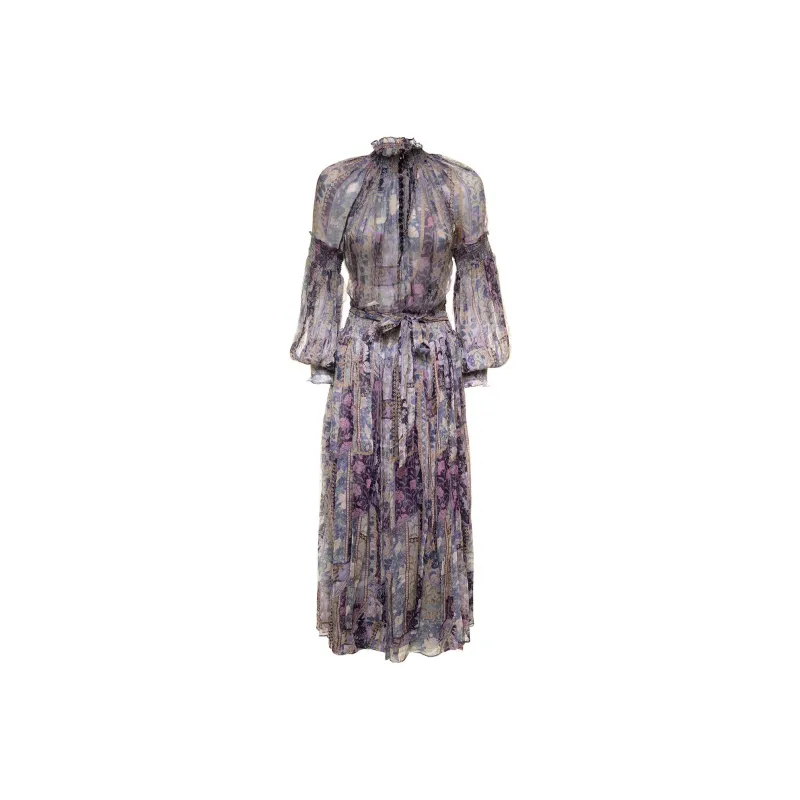 Zimmermann Long-Sleeved Dresses Women's Purple-0