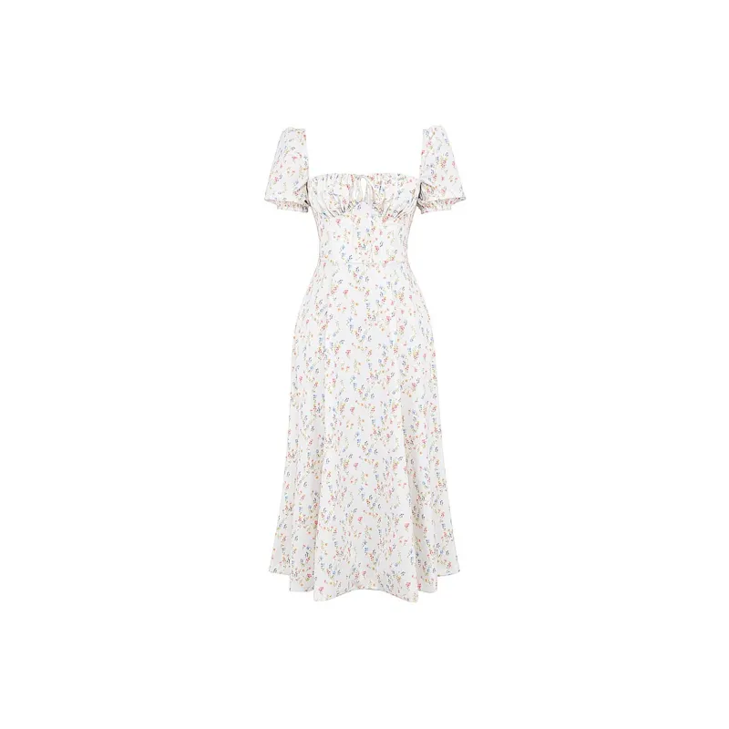 HOUSE OF CB TALLULAH Short Sleeved Dress Women's WHITE/White-0