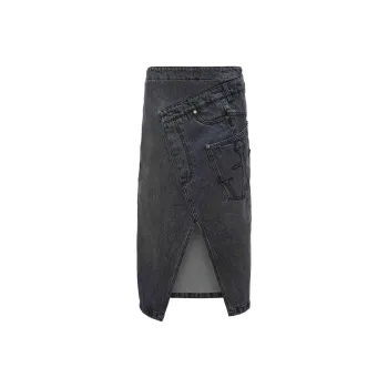 JW Anderson Twisted Denim Midi Skirt