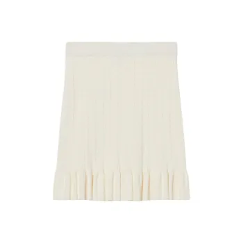 Sandro Knit Long Skirts Women's Light Brown