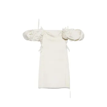 Jacquemus La Mini Robe Chouchou Off White