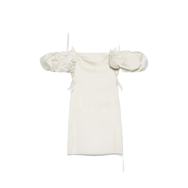 Jacquemus La Mini Robe Chouchou Off White-0