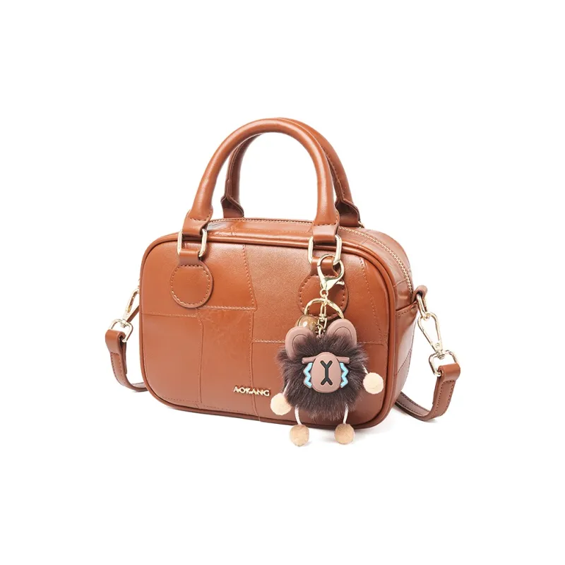 AOKANG Synthetic Leather Handbag Mini Women's White/Black/Caramel/Coffee-10