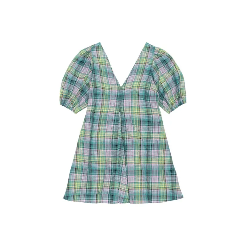 GANNI Short Sleeved Dresses Women's Multicolor-0