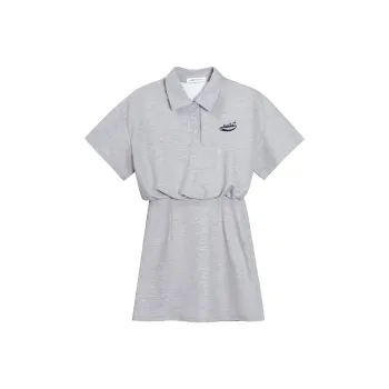 ZUOBEIKA Short Sleeved Dresses Women's Heather Gray