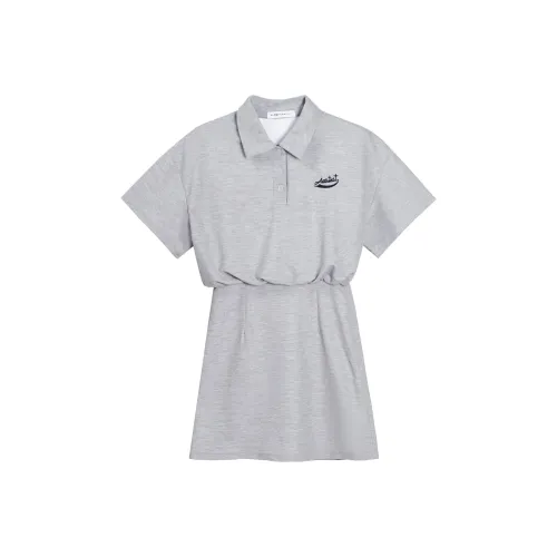 ZUOBEIKA Short Sleeved Dresses Women's Heather Gray