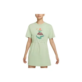 Nike Short Sleeved Dresses Women's Light Green