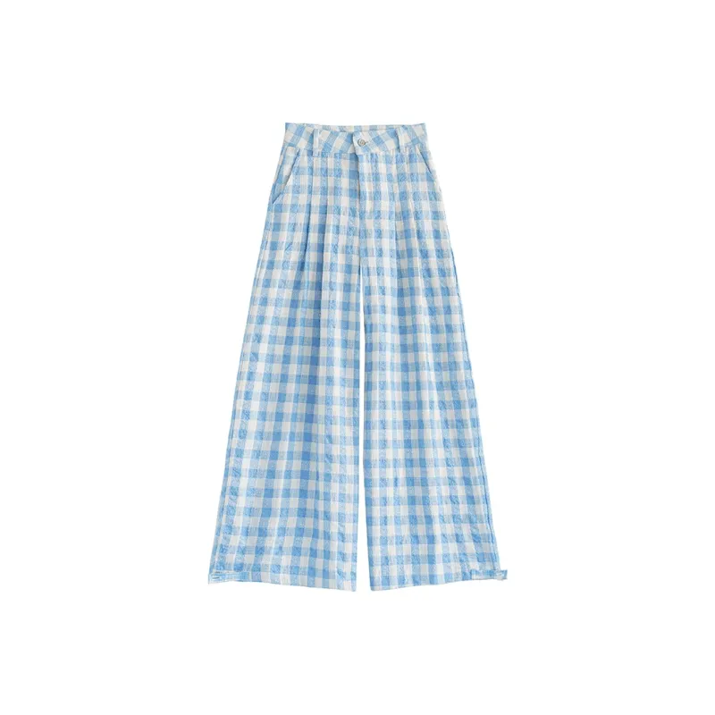 Rose Casual Pants Women's Sky Blue-6