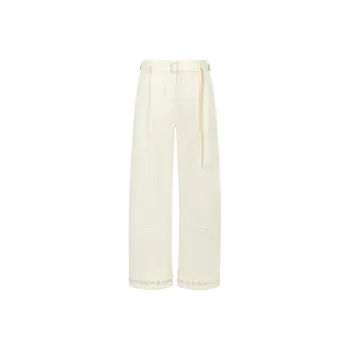 Three Quarters Casual Pants Women's Ecru