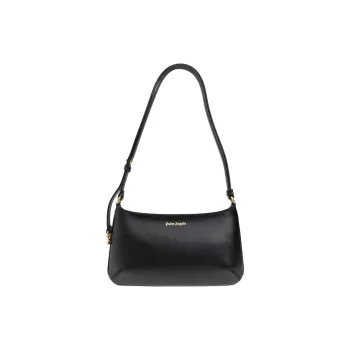 PALM ANGELS Georgina Logo Printed Zipped Shoulder Bag