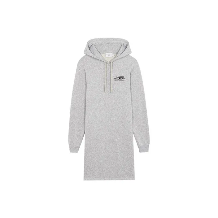 Maison Kitsune Long Sleeved Dresses Women's Gray-0
