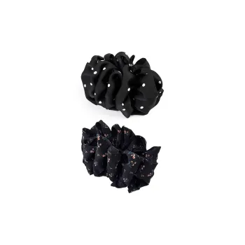 CHIMERA Fabric Resin Hair Clips Women's