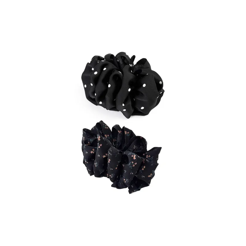 CHIMERA Fabric Resin Hair Clips Women's-0
