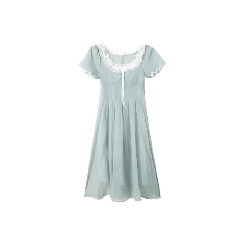 MRR&CO. Short Sleeved Dress Women's Green-0
