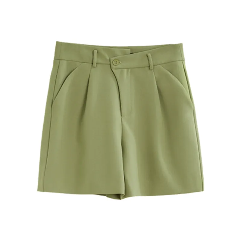 ELLE Summer Casual Shorts Women's Light Green-0