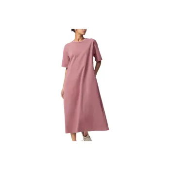 UNIQLO AIRism Mesh Series Short Sleeved Dresses Women's Peach Pink