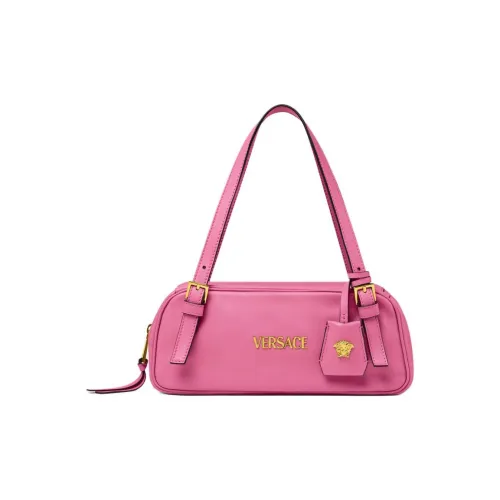FANSIZHE Sheepskin Bowling Bag, Handbag, Shoulder Bag Women's Dark Pink