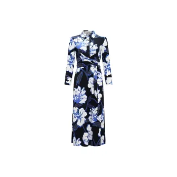 DVF Diane Von Furstenberg Long-Sleeved Dresses Women's Dark Blue