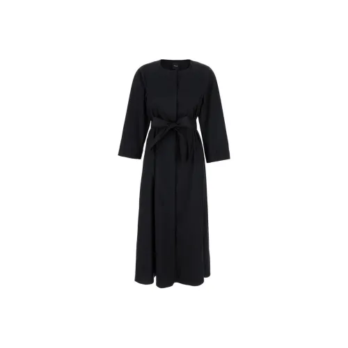 BE PLAIN Long Sleeved Dresses Women's Black