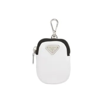 PRADA Recycled Nylon Coin Purse Mini Women's White