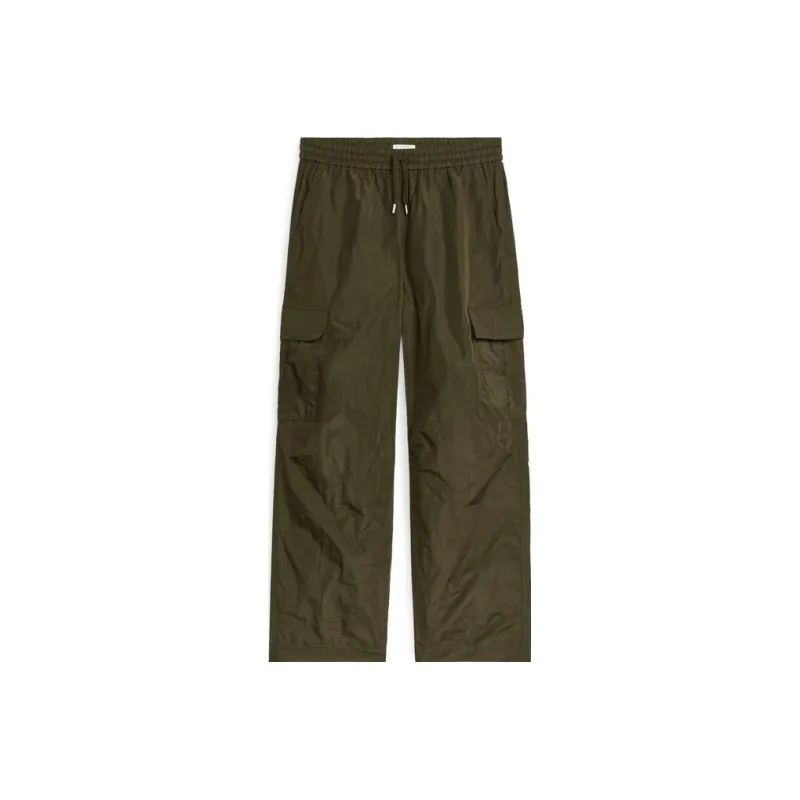 ARKET Cargo Pants Women's Dark Khaki Green-0