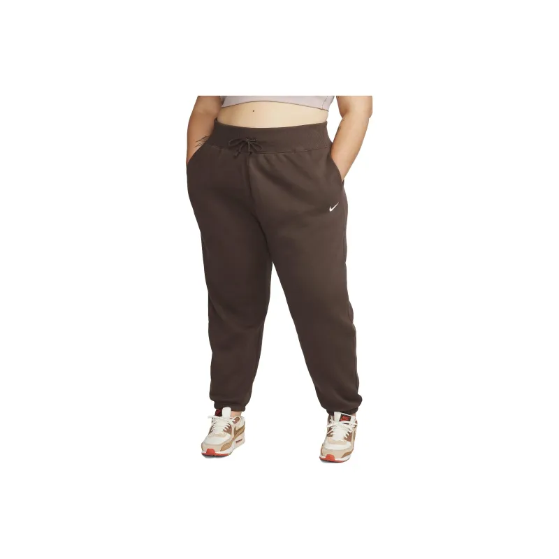 Nike Sportswear Phoenix Fleece Knitted Sports Pants Women's Dark Brown-0