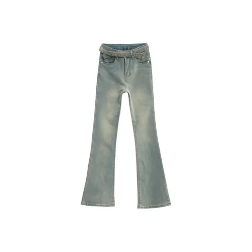 QYPRF Flared Pants Jeans Women's