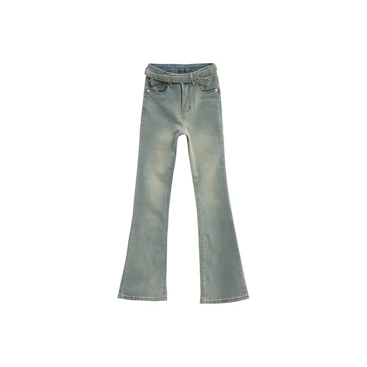 QYPRF Flared Pants Jeans Women's-0