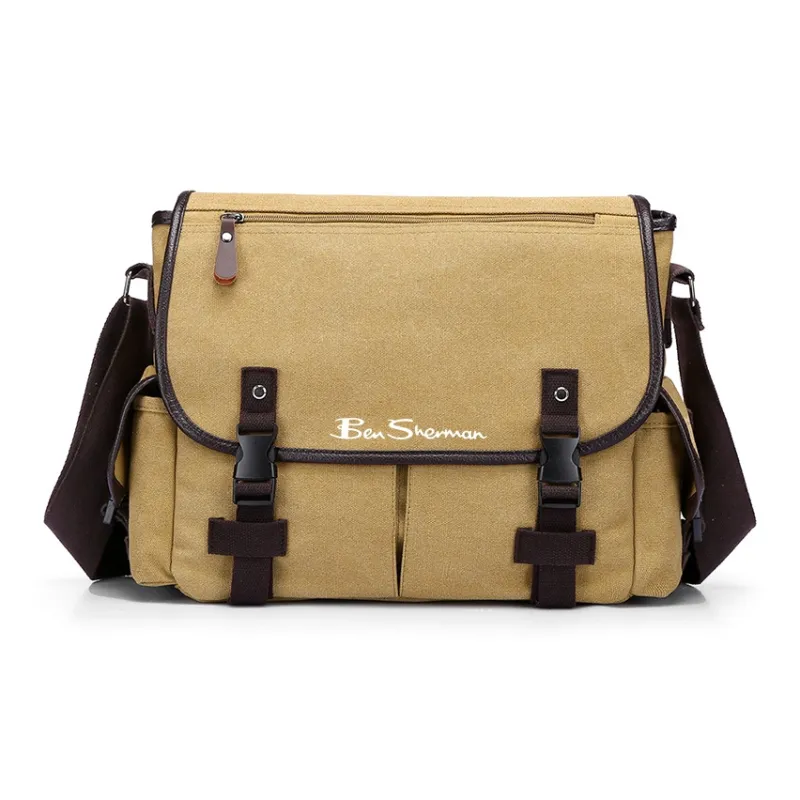 BEN SHERMAN Canvas Bag, Crossbody Bag, Shoulder Bag Unisex Multicolor-0