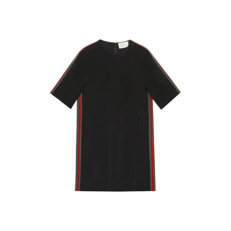 GUCCI Short Sleeved Dresses Women's Black-0
