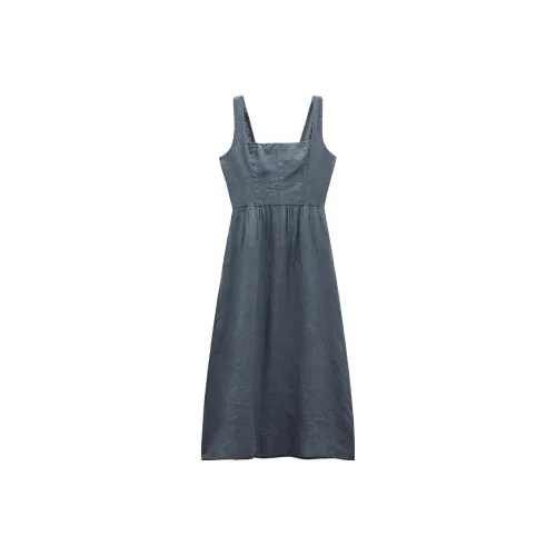 ZARA Sleeveless Dresses Women's Blue