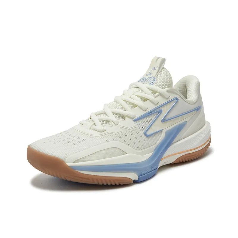361° BIG3 6.0 Cushioning Coverage Abrasion Resistant Slip Resistant Low Top Basketball Shoes Men's White Blue-1