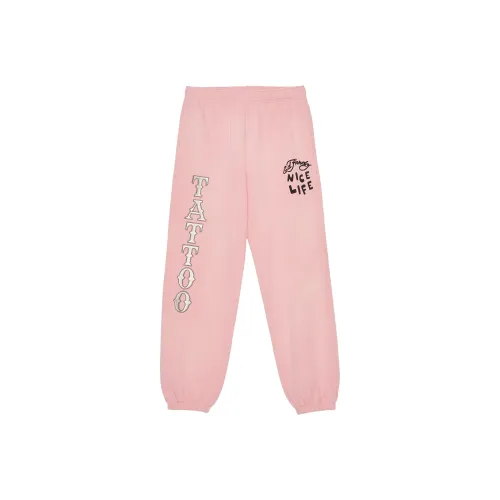 Ed Hardy Knitted Sweatpants Women's Pink