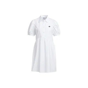 Adidas Originals Short Sleeved Dresses Women's White