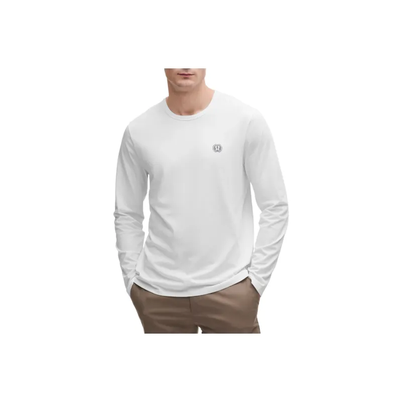 Lululemon Long Sleeve Cotton Jersey Shirt City Graphic Melbourne Shirt Men's-0