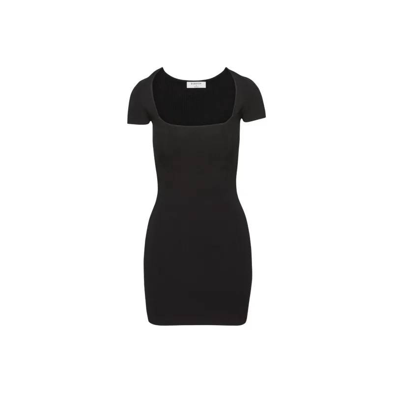 ARITZIA Babaton Emerge Dress Short-Sleeved Dresses Women's BLACK/Black-0