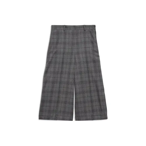 Balenciaga Checked Deconstructed Long Shorts